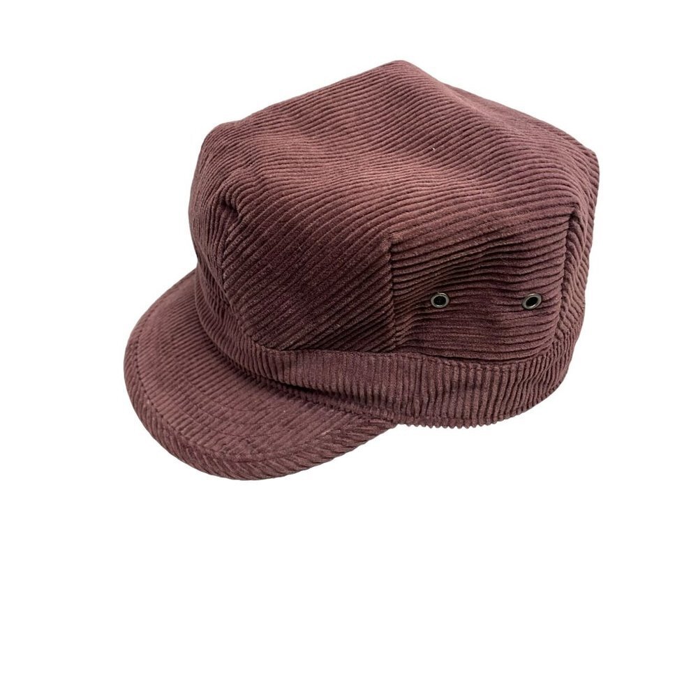 Aventura Clothing Corduroy Hatβ One Size Brown Cotton cozy Faux Sherpa Winter